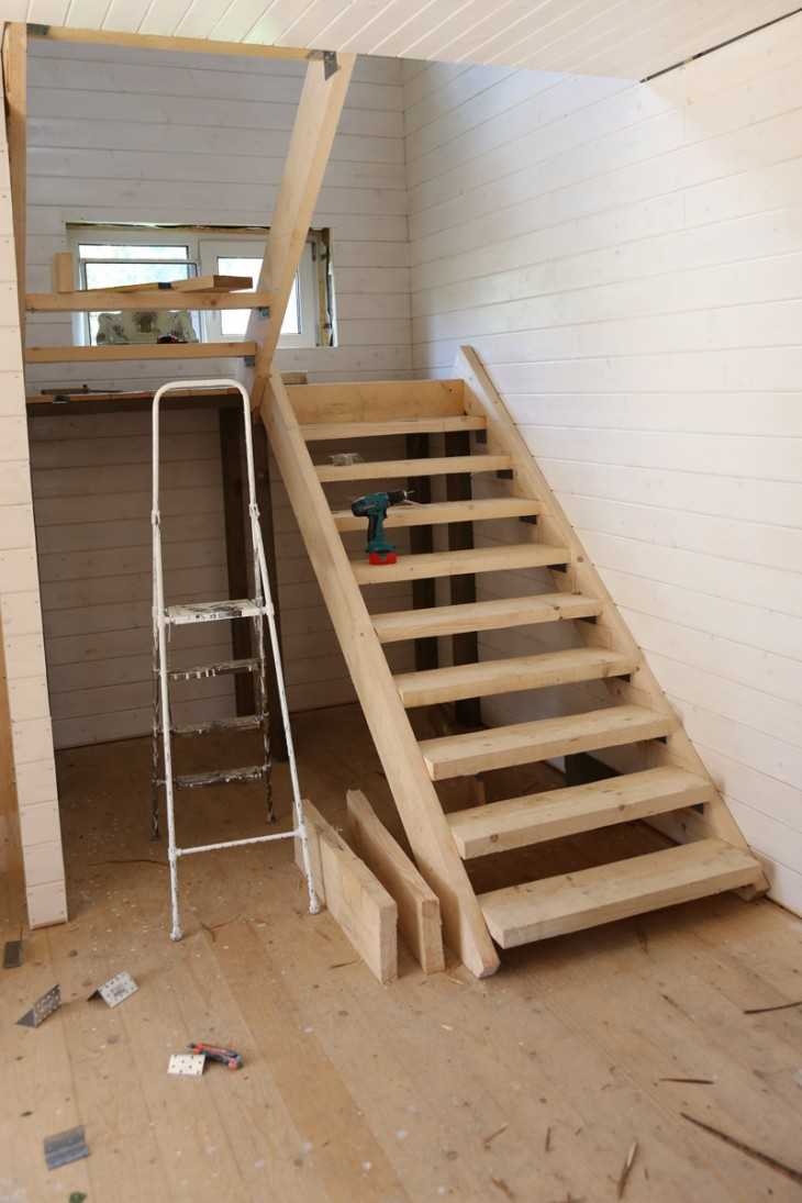 Самая простая лестница. Лестница деревянная. Простая деревянная лестница. Деревянные лестницы в частном доме. Лестница на мансарду.