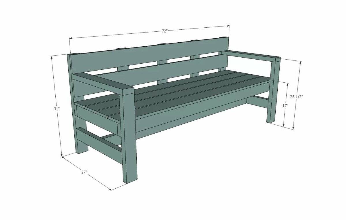 Как сделать скамейку своими руками: простые и доступные варианты садовой мебели