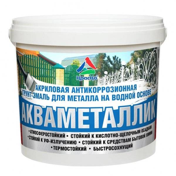 Акриловая краска для металла на водной основе