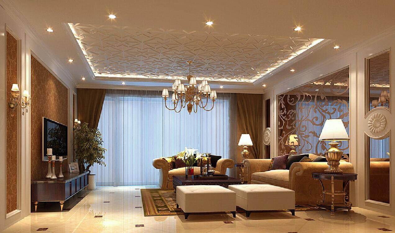 Дизайн потолка в гостиной: 100 фото оформления потолка в зале