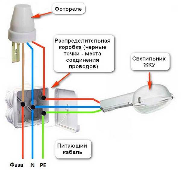 Датчик включения света (фотореле) для уличного освещения