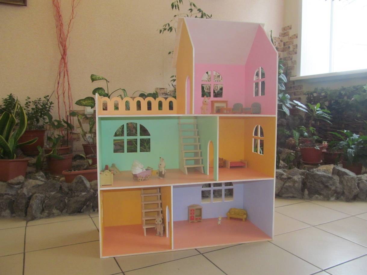 Кукольный домик своими руками из фанеры: схема с фото