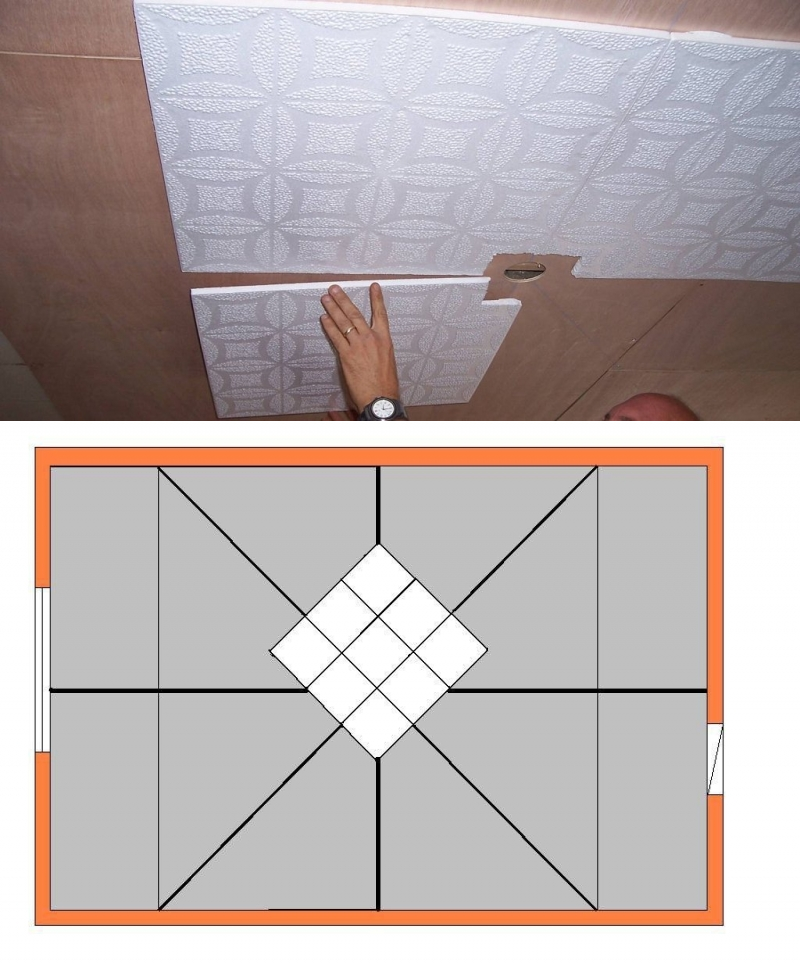Поклейка потолочной плитки на побелку: правила, необходимые материалы