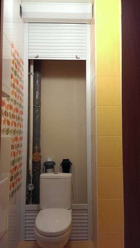 Как спрятать трубы в туалете: способы зашивки труб и фото