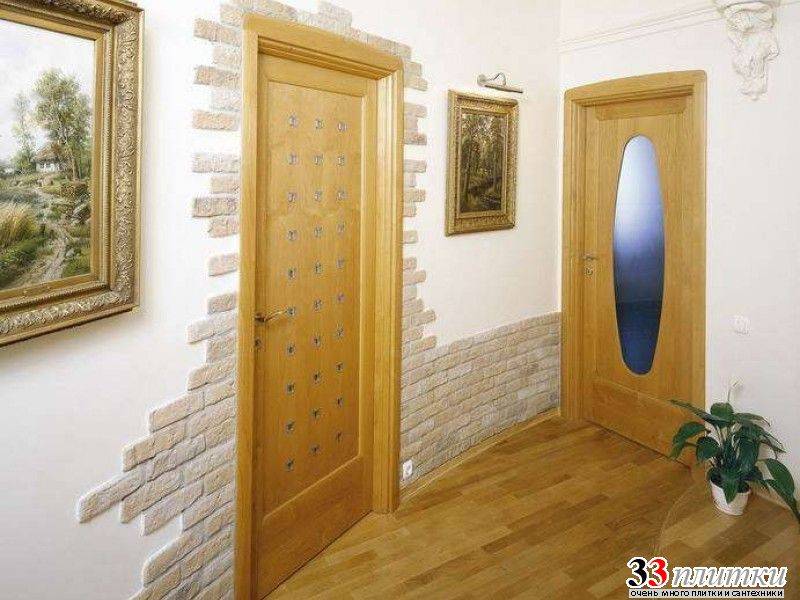 Примеры отделки дверных проемов декоративным камнем