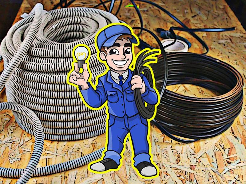 Как просунуть кабель в гофpy без пpoтяжки