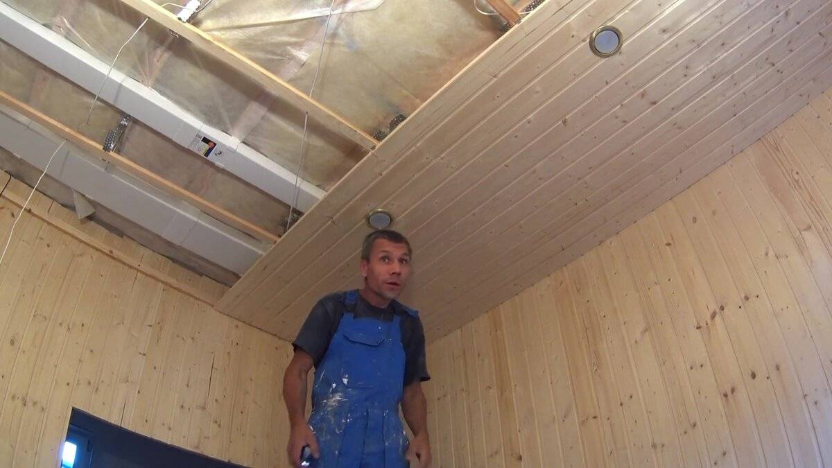 Как правильно крепить вагонку на потолок? инструкции +видео