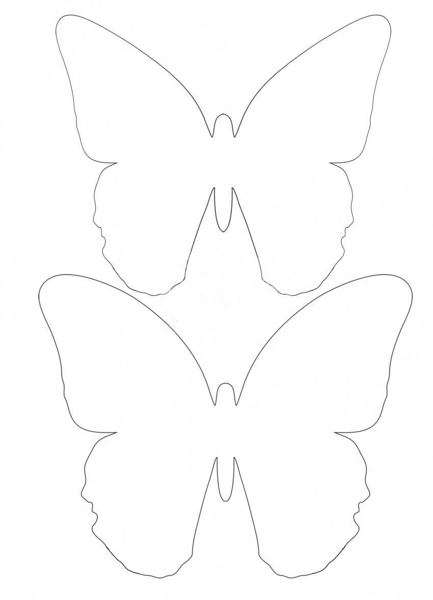 Аппликация бабочка из цветной бумаги — шаблоны