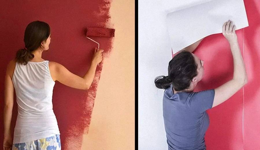 Стены под покраску или обои: что лучше, что дешевле краски