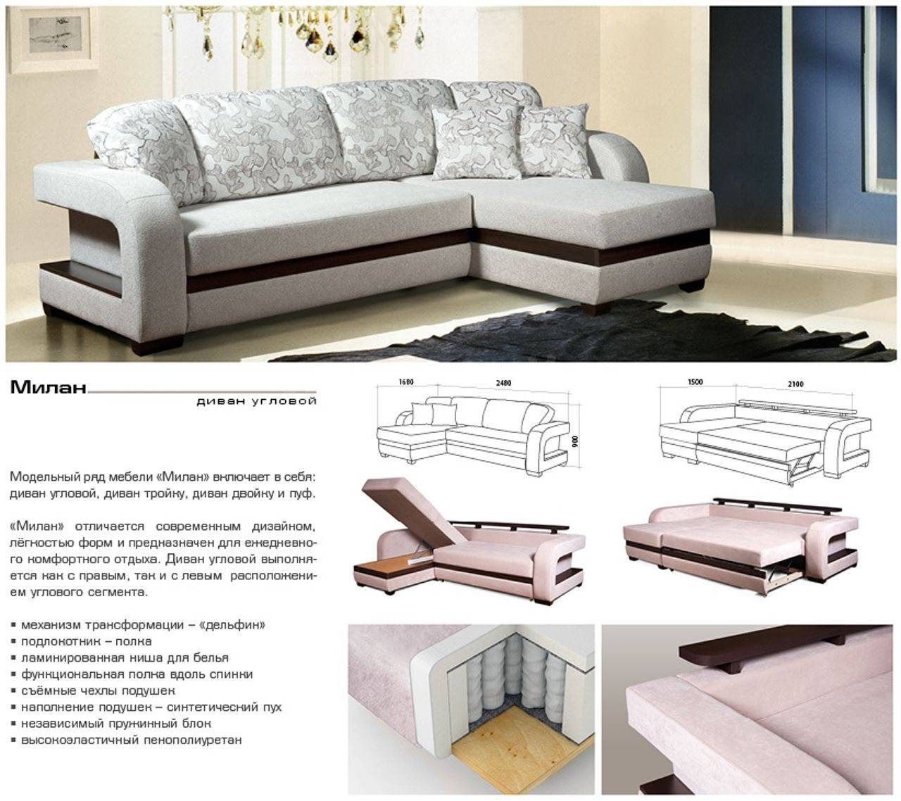 Все преимущества угловых диванов в интерьере гостиной