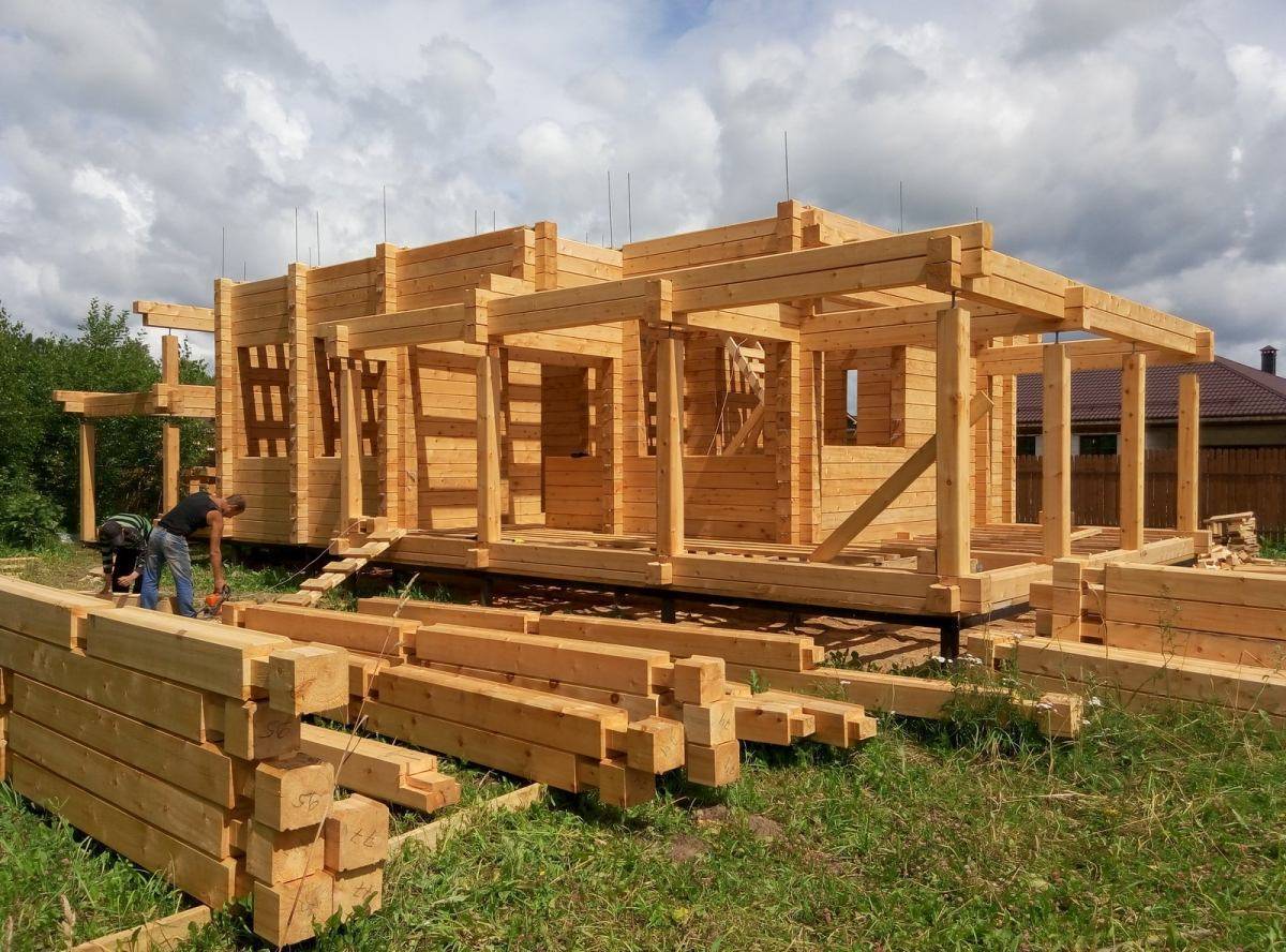 Как построить дом из бруса: технология + фотоотчет + видео
