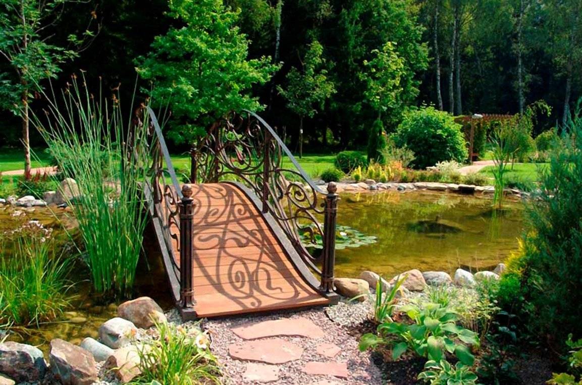Декоративный мостик для сада своими руками: этапы сооружения