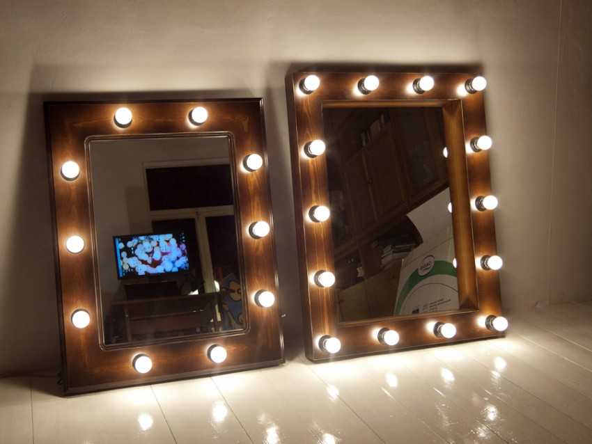 Косметическое зеркало с подсветкой: инструкция по изготовлению