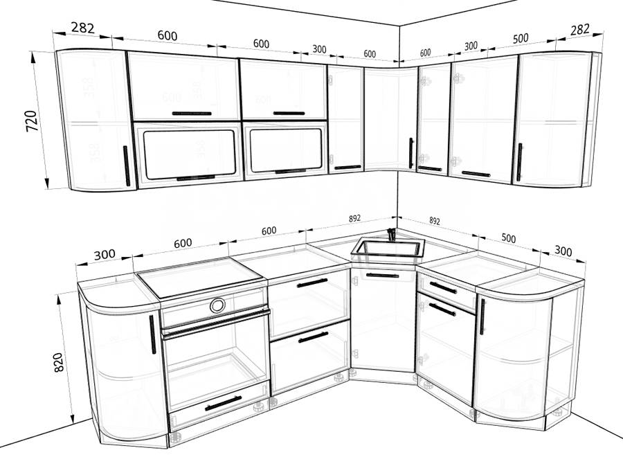 Размеры кухонного гарнитура – подробный гид для создания удобной и продуманной кухни