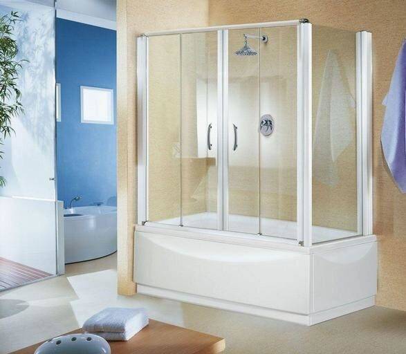 Шторка стеклянная для ванной: надежная и практичная защита
