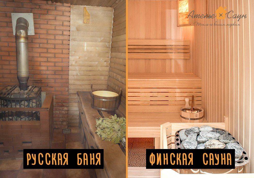 Чем отличается баня от сауны: отличие финской сауны от русской бани, в чем разница между ними, фото и видео