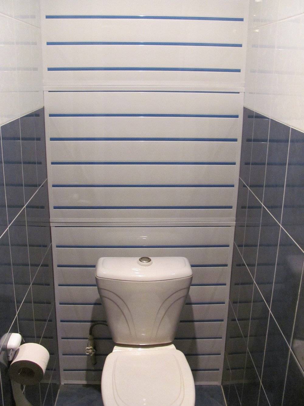 Отделка туалета: варианты для стен, пола и потолка (41 фото)