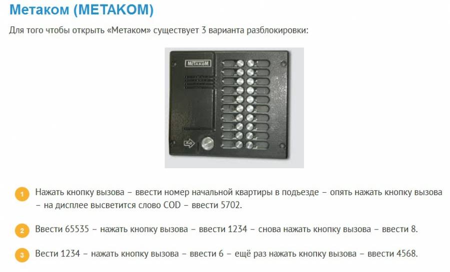 Как открыть домофон визит без ключа и чипа: новые универсальные коды за 2020 г.
