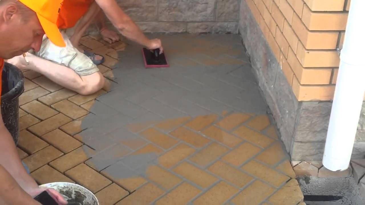 Тротуарная плитка на бетонное основание: все про укладку плитки на бетон