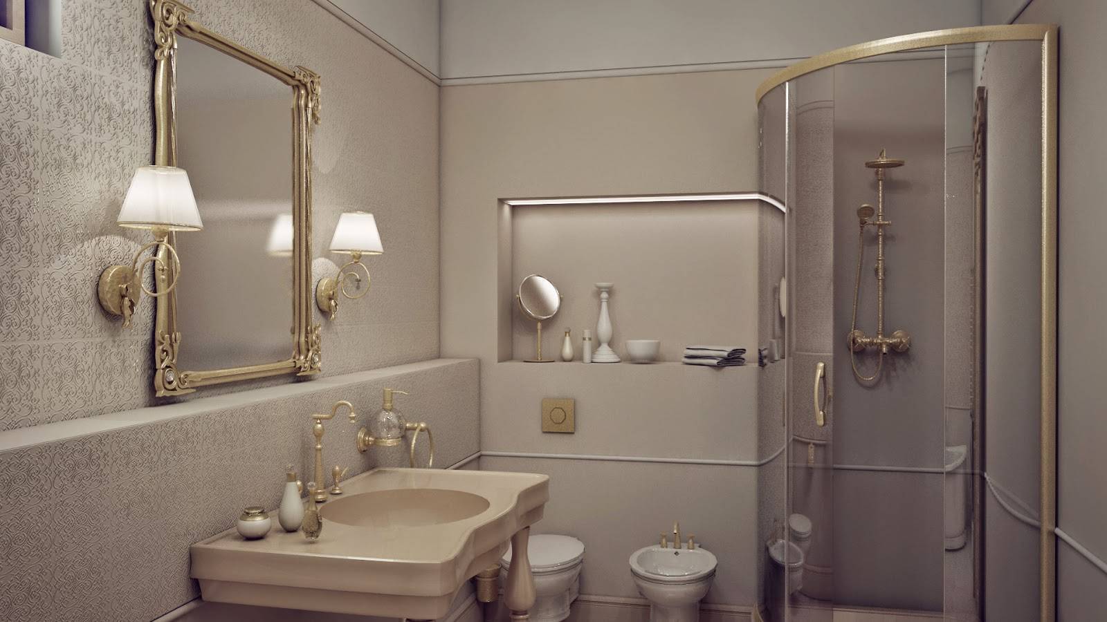 Обои для ванной комнаты: плюсы и минусы, виды, дизайн, 70 фото в интерьере