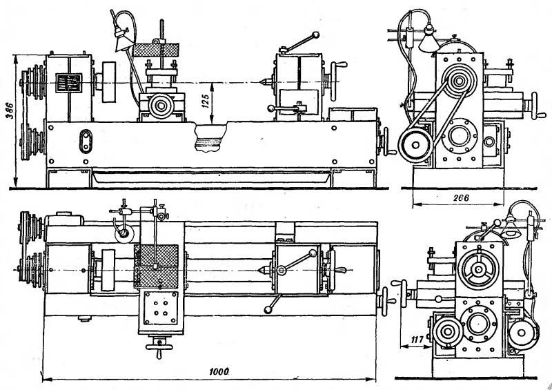 Чертежи станка токарного станка