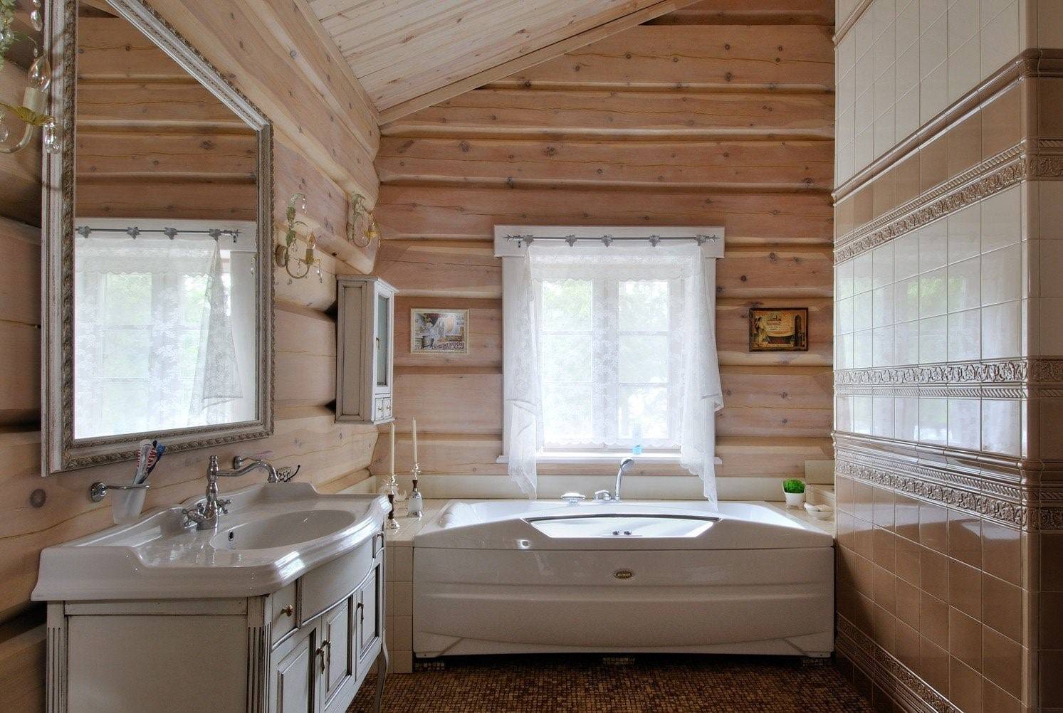 Ванная комната на даче: отделка, обустройство и варианты дизайна. ванна на даче (35 фото): способы обустройства и отделки