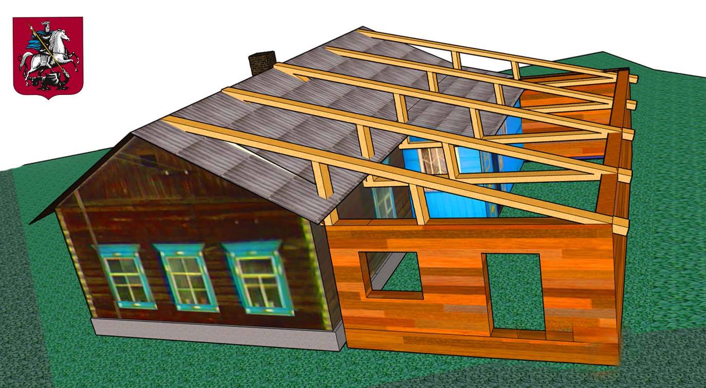 Как сделать крышу на пристройке к дому односкатного типа