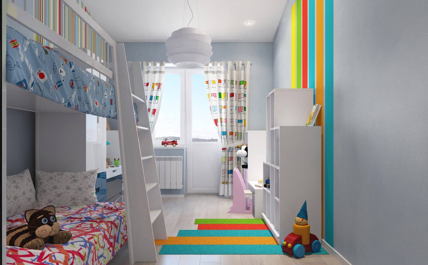Обои для детской комнаты комбинированные: как скомбинировать в комнате, фото, для мальчиков, для девочки, видео | онлайн-журнал о ремонте и дизайне