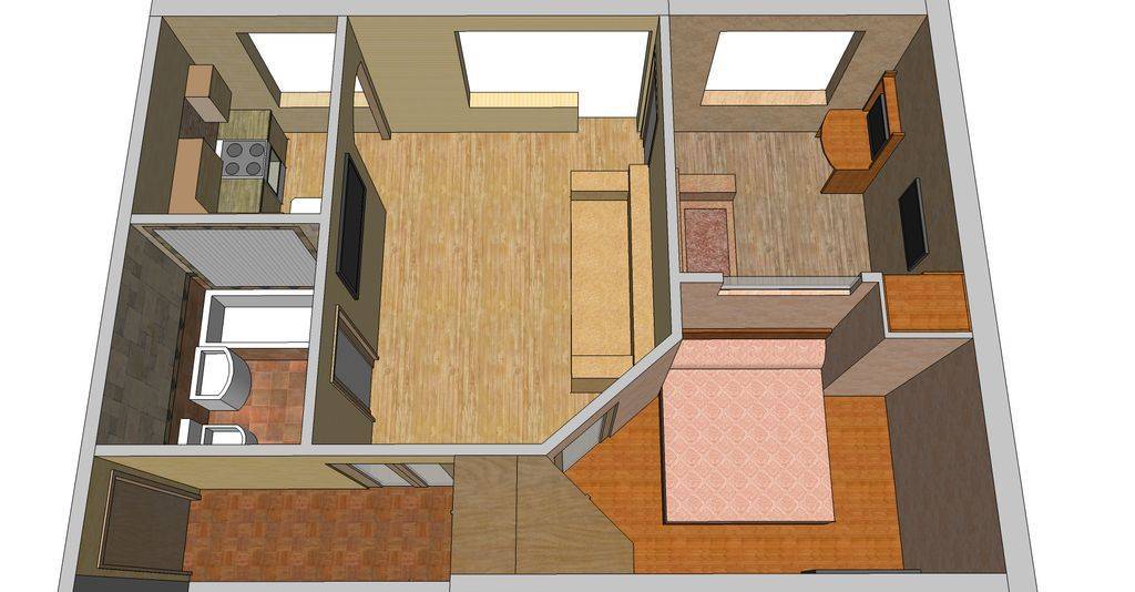 Дизайн двухкомнатной хрущевки - варианты красивого оформления гостиной и спальни в небольшой квартире с фото, возможные перепланировки