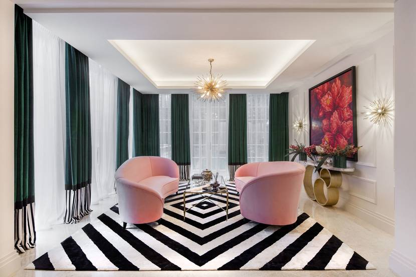 Занавески в зал в современном стиле, прованс, классике, минимализм, хай-тек, модели современных штор