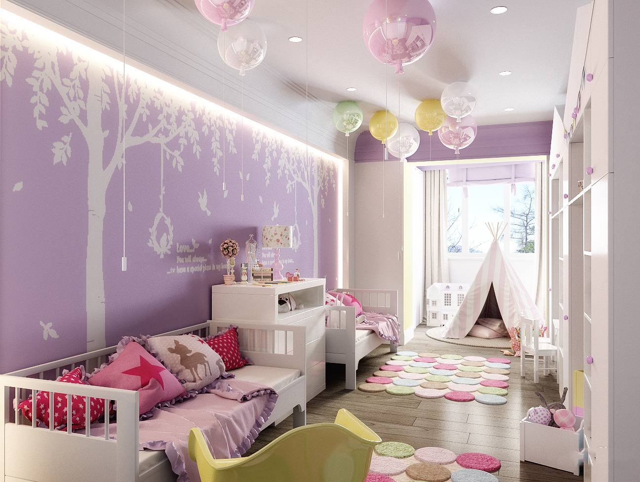 Обои для подростковой комнаты для девочки — цвет, стиль, выбор изображения, фото в интерьере