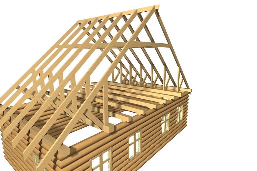 Двускатная крыша дома своими руками - строительство и ремонт