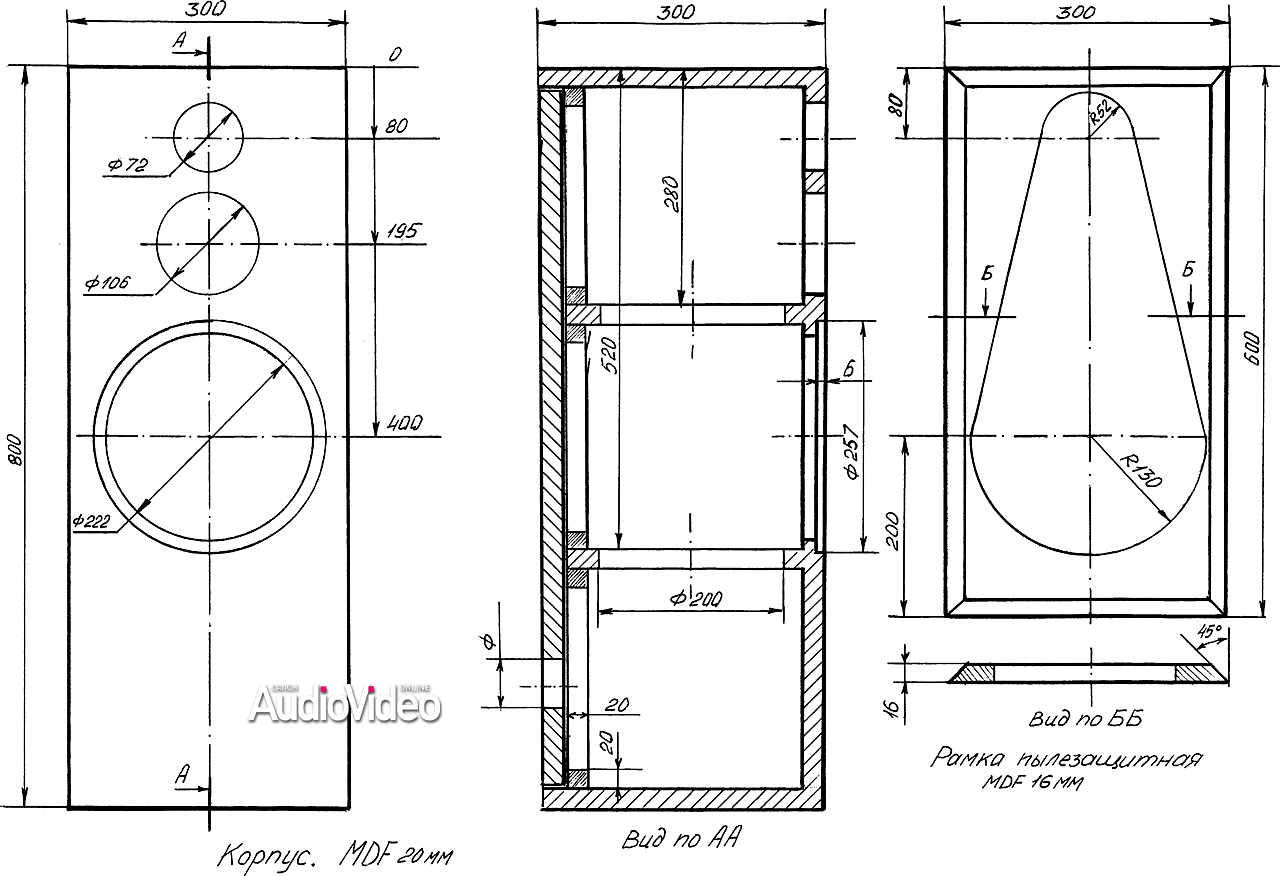 Hi fi акустика своими руками чертежи