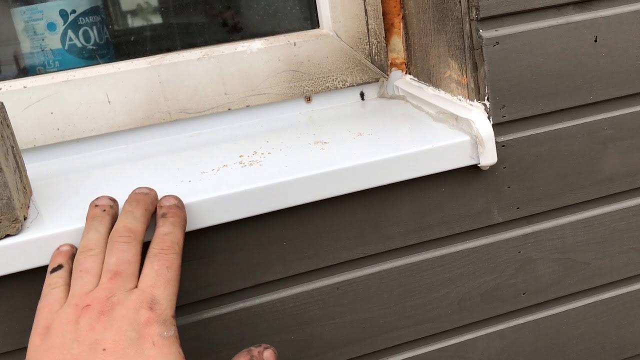 Как установить отлив на окно: подробная инструкция