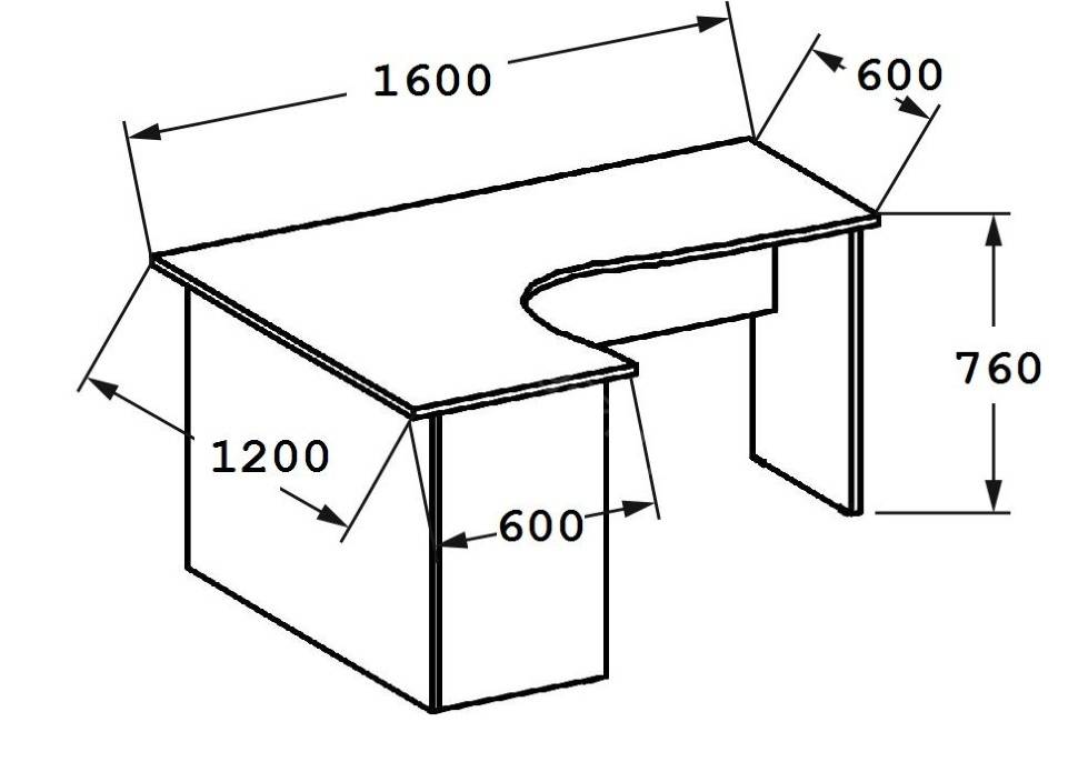 Компьютерный угловой офисный стол своими руками - чертежи с размерами, схемы и фото - как сделать рабочую мебель для компьютера - эскиз проектов для пк