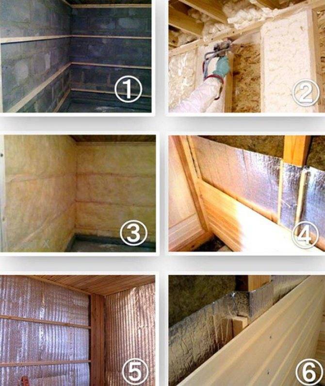 Утепление бани изнутри: отделка стен и пола