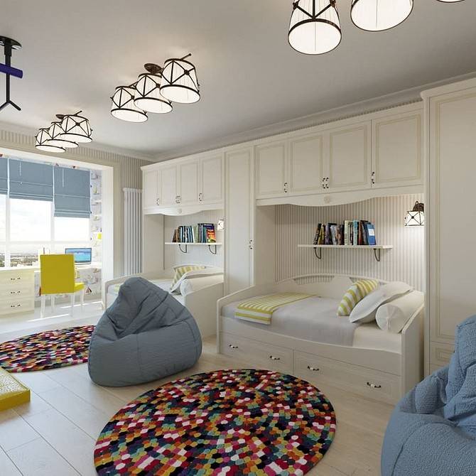 Дизайн детской для двух мальчиков: как грамотно оформить интерьер комнаты, как подобрать цвета, что лучше двуспальная кровать или отдельные, способы зонирования