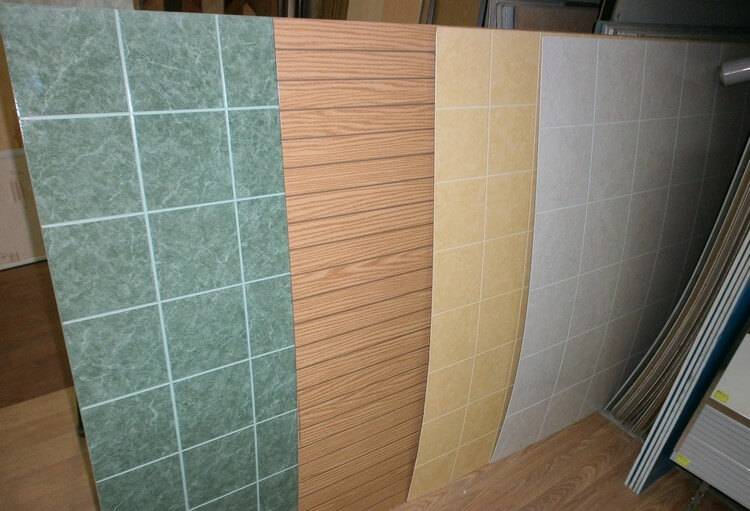 Ламинированные панели под плитку для стен ванной