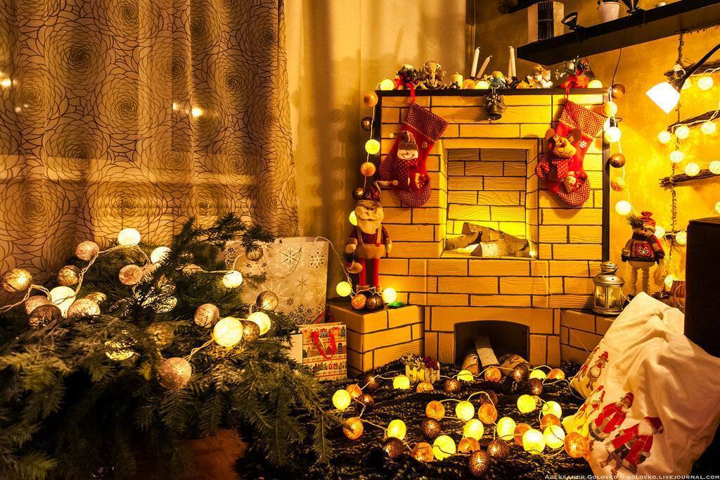 Украшение камина к новому году своими. идеи украшения камина к новому году и рождеству. декоративный рождественский камин: этапы создания