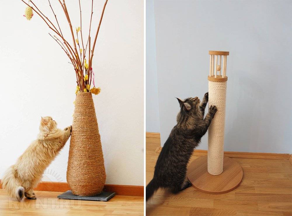 Как сделать когтеточку для кошек своими руками: пошаговая инструкция