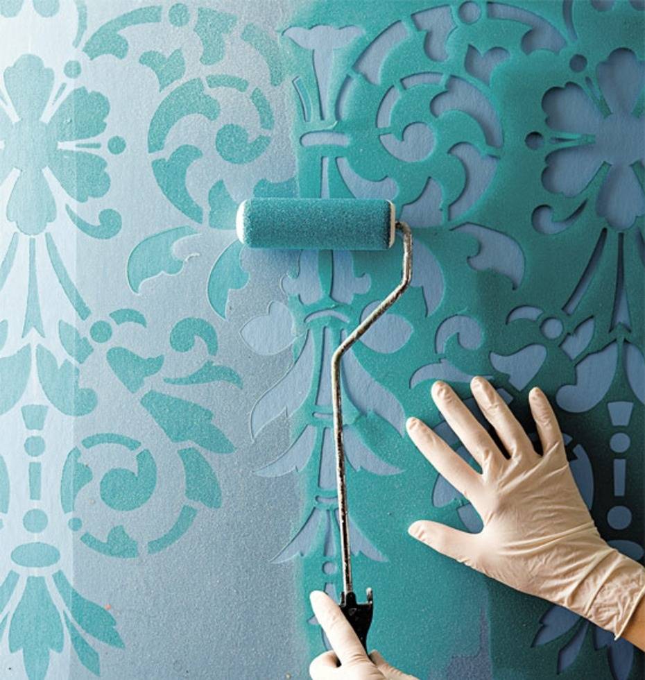 Как покрасить обои своими руками в доме профессионально: идеи дизайна и цвета +видео