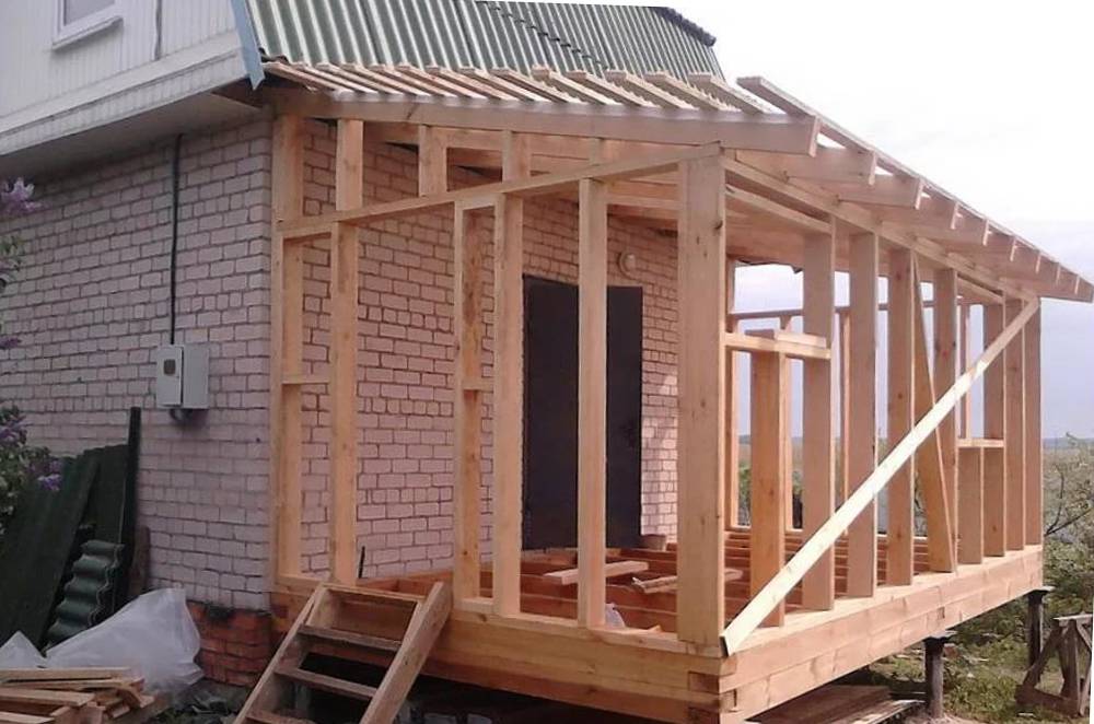 Пристройка к дому: как сделать проект деревянной постройки своими руками (с верандой, навесом, гаражом, баней)