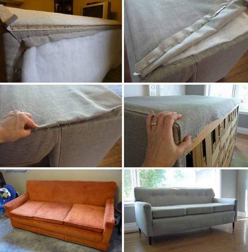 Как исправить прожженный диван?