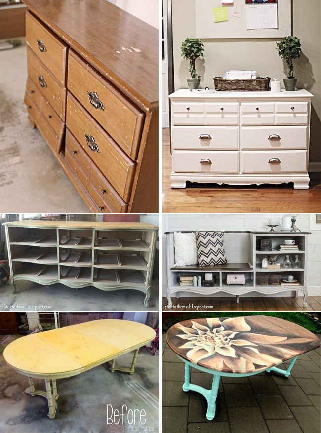 Реставрация мебели своими руками дома - 150+ (фото) до и после