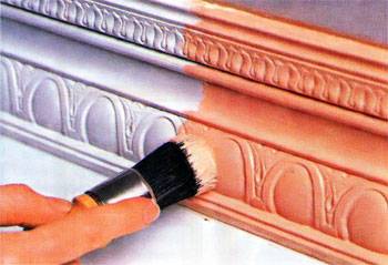 Как покрасить пенопластовый плинтус - выбор краски и пошаговая инструкция!