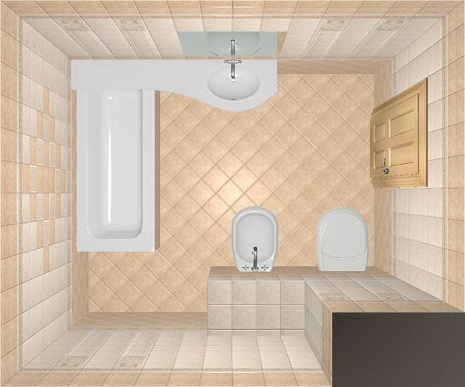 Оптимальный размер плитки для ванной комнаты