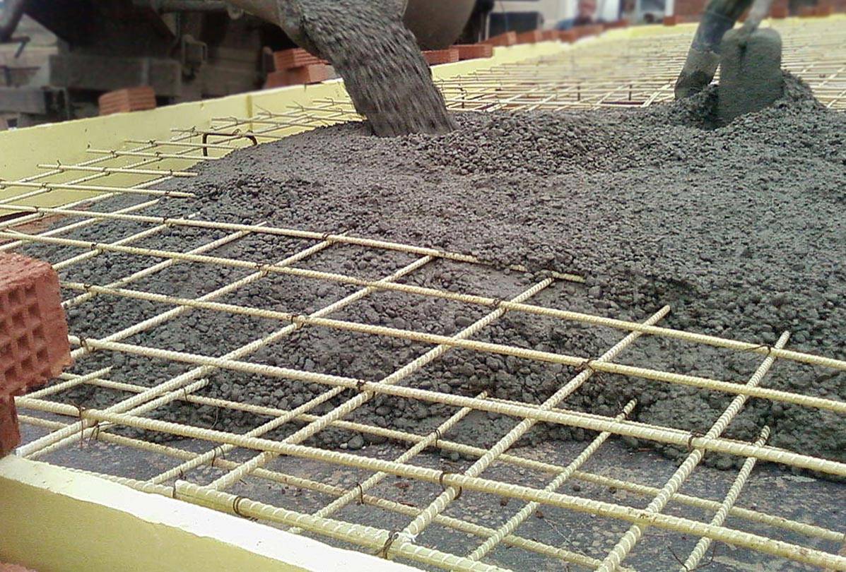 Заливка бетона с армированием цена за куб