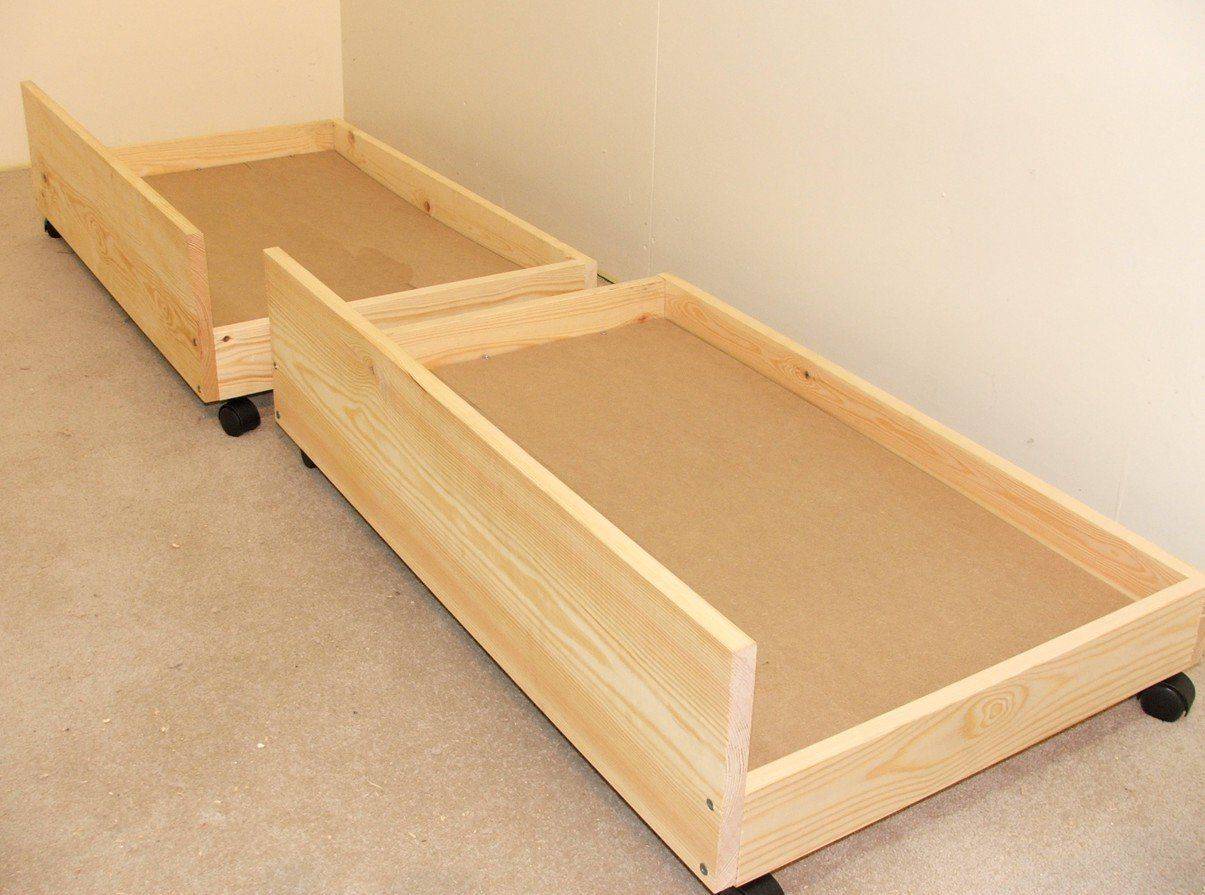 Выдвижные ящики под кровать