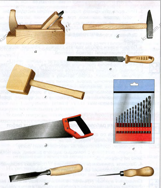Инструменты для обработки древесины - ручные и электрические