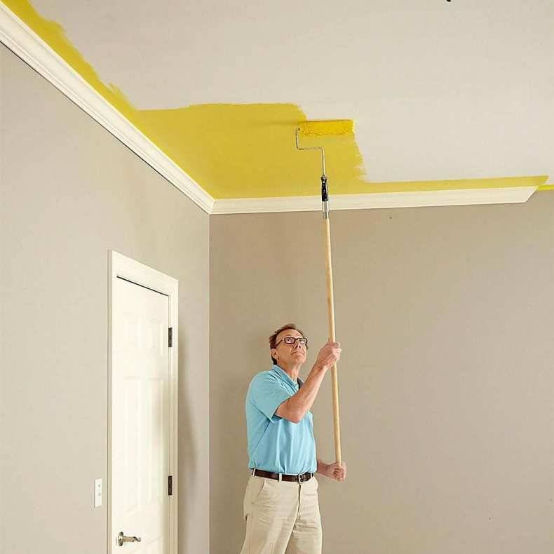Как покрасить потолок водоэмульсионной краской без пятен и полос | онлайн-журнал о ремонте и дизайне